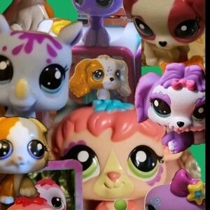 Colorful Small Pet Figurine Set